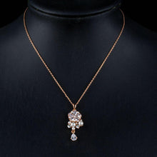 Load image into Gallery viewer, Lucky Flower Waterdrop Pendant Necklace - KHAISTA Fashion Jewellery
