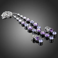 Side angle view of Khaista luxury CZ set