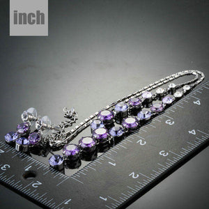 Luxury Cubic Zirconia Necklace and Drop Earrings Jewelry Set - KHAISTA Fashion Jewellery