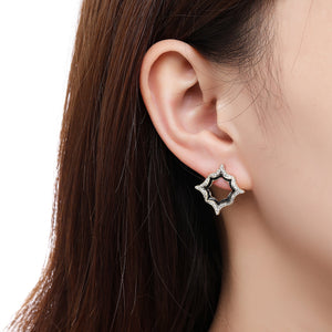 Luxury Geometric Stud Earrings -KPE0388 - KHAISTA Fashion Jewellery