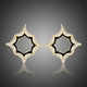 Luxury Geometric Crystal Stud Earrings
