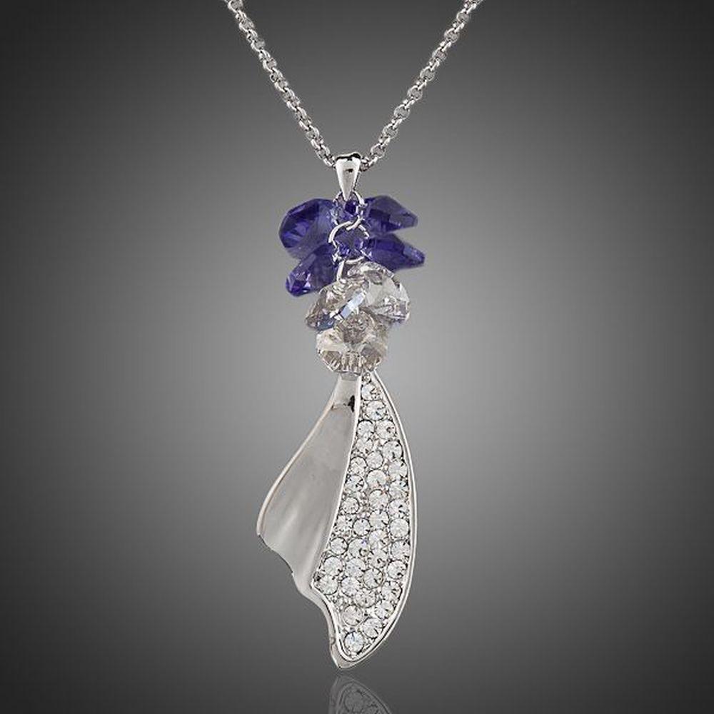 Machete Crystal Pendant Necklace KPN0038 - KHAISTA Fashion Jewellery