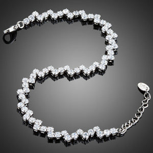 Marquise Cut CZ Tennis Bracelet - KHAISTA Fashion Jewellery