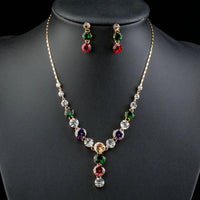 Close-up of marquise CZ stones on Khaista set