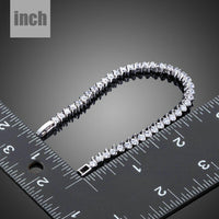 micro round CZ bezel bracelet detail view by KHAISTA
