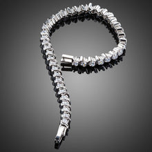 Load image into Gallery viewer, Micro Round Cubic Zircon Stone Bezel Setting Bracelet - KHAISTA Fashion Jewellery
