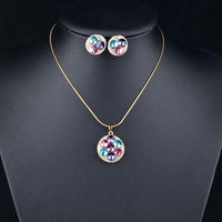 Side angle view of Khaista multicolour stud set