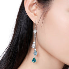 Load image into Gallery viewer, Multicolor Austrian Crystal Drop Earrings -KPE0342 - KHAISTA Fashion Jewellery
