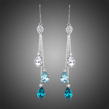 Load image into Gallery viewer, Multicolor Austrian Crystal Drop Earrings -KPE0342 - KHAISTA Fashion Jewellery

