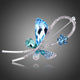 Multicolour Crystal Plant Statement Brooch