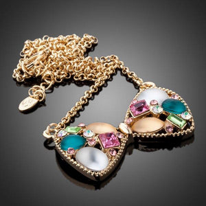 MultiColor Bowknot Necklace KPN0109 - KHAISTA Fashion Jewellery