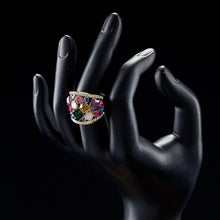 Load image into Gallery viewer, Multicolor Crystal Party Ring - KHAISTA Fashion Jewellery
