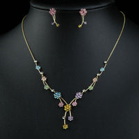 Close-up of multicolour crystals on Khaista botanical set