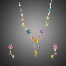 Load image into Gallery viewer, Multicolor Crystals Flower Tree Branches Jewelry Set - KHAISTA Fashion Jewellery
