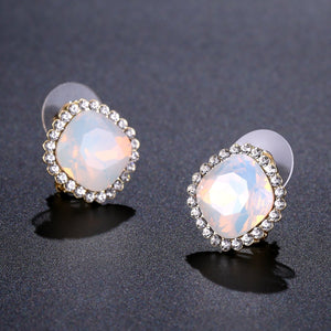 Multicolor Moonlight Stud Earrings -KPE0315 - KHAISTA Fashion Jewellery