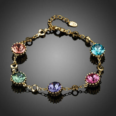 Multicolor Muffin Chain Bracelet - KHAISTA Fashion Jewellery