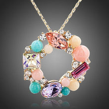 Load image into Gallery viewer, Multicolor Round Pendant Necklace - KHAISTA Fashion Jewellery

