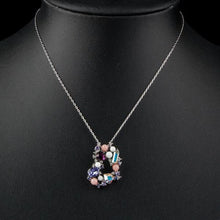 Load image into Gallery viewer, Multicolor Stellux Austrian Crystal Heart Necklace KPN0106 - KHAISTA Fashion Jewellery
