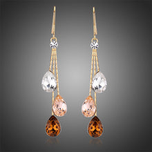 Load image into Gallery viewer, Multicolor Water Drop Dangle Earrings -KPE0348 - KHAISTA Fashion Jewellery
