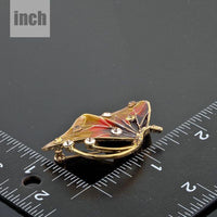 Butterfly wing multicolour detail on KHAISTA brooch