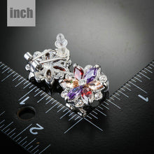 Load image into Gallery viewer, Multicolored Flower Stud Earrings - KHAISTA Fashion Jewellery
