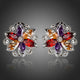 Multicoloured Flower Stud Earrings