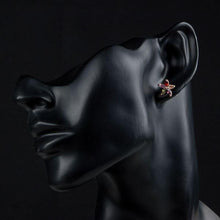 Load image into Gallery viewer, Multicolour Stellux Austrian Stud Earrings -KPE0060 - KHAISTA Fashion Jewellery
