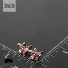 Load image into Gallery viewer, Multicolour Stellux Austrian Stud Earrings -KPE0060 - KHAISTA Fashion Jewellery
