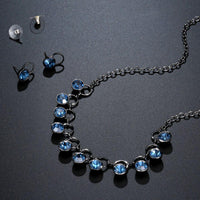 Ancient design detail on Khaista blue set