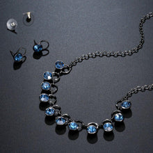 Load image into Gallery viewer, Ocean Blue Ancient Jewellery Set - KHAISTA Fashion Jewellery
