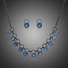 Load image into Gallery viewer, Ocean Blue Ancient Jewellery Set - KHAISTA Fashion Jewellery
