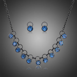 Ocean Blue Ancient Jewellery Set - KHAISTA Fashion Jewellery