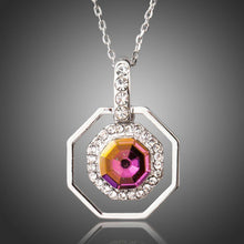 Load image into Gallery viewer, Octagon Crystal Necklace -KJN0188 - KHAISTA
