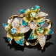 Oil Paint Flower Pin Brooch