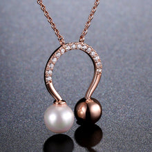 Load image into Gallery viewer, Omega Pearl Necklace KPN0244 - KHAISTA Fashion Jewellery
