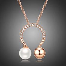 Load image into Gallery viewer, Omega Pearl Necklace KPN0244 - KHAISTA Fashion Jewellery
