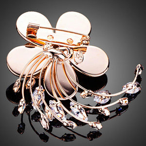 Opal Flower Pin Brooch for Women - KHAISTA Fashion Jewellery