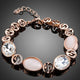 Opal Crystal Lobster Clasp Bracelet