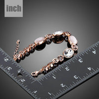 opal crystal lobster bracelet detail view by KHAISTA