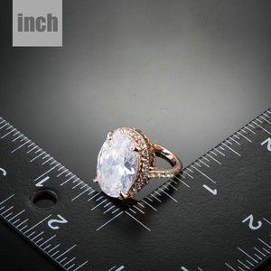 Oval Cut Egg Shape Ring - KHAISTA Fashion Jewellery