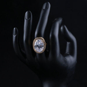 Oval Shape Engagement Ring - KHAISTA Fashion Jewellery