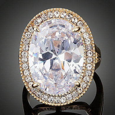 Oval Shape Engagement Ring - KHAISTA Fashion Jewellery