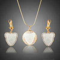 Khaista panther head Stellux clip earrings pendant necklace set