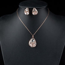 Load image into Gallery viewer, Party Crystal Necklace and Earrings Set - KHAISTA Fashion Jewellery
