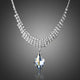 Party Wear Waterdrop Crystal Pendant Necklace