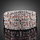 Luxury Paved Crystal Cocktail Ring with Complete 360 Degree Sparkle