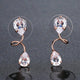 Pear Cut Cubic Zirconia Drop Earrings