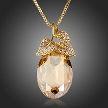 Load image into Gallery viewer, Pear Cut Leaves Pendant Necklace - KHAISTA Fashion Jewellery
