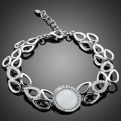 Pear Cut Opal Bracelet - KHAISTA Fashion Jewellery