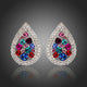 Pear Shaped Cubic Zirconia Stud Earrings